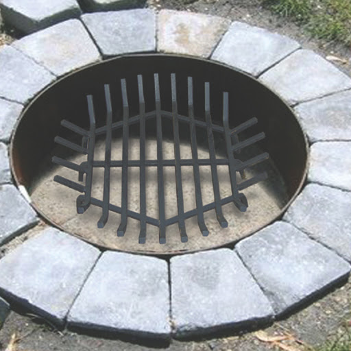 Round fire clearance pit grate